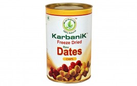 Karbanik Freeze Dried Raw Dates Chips  Tin  50 grams